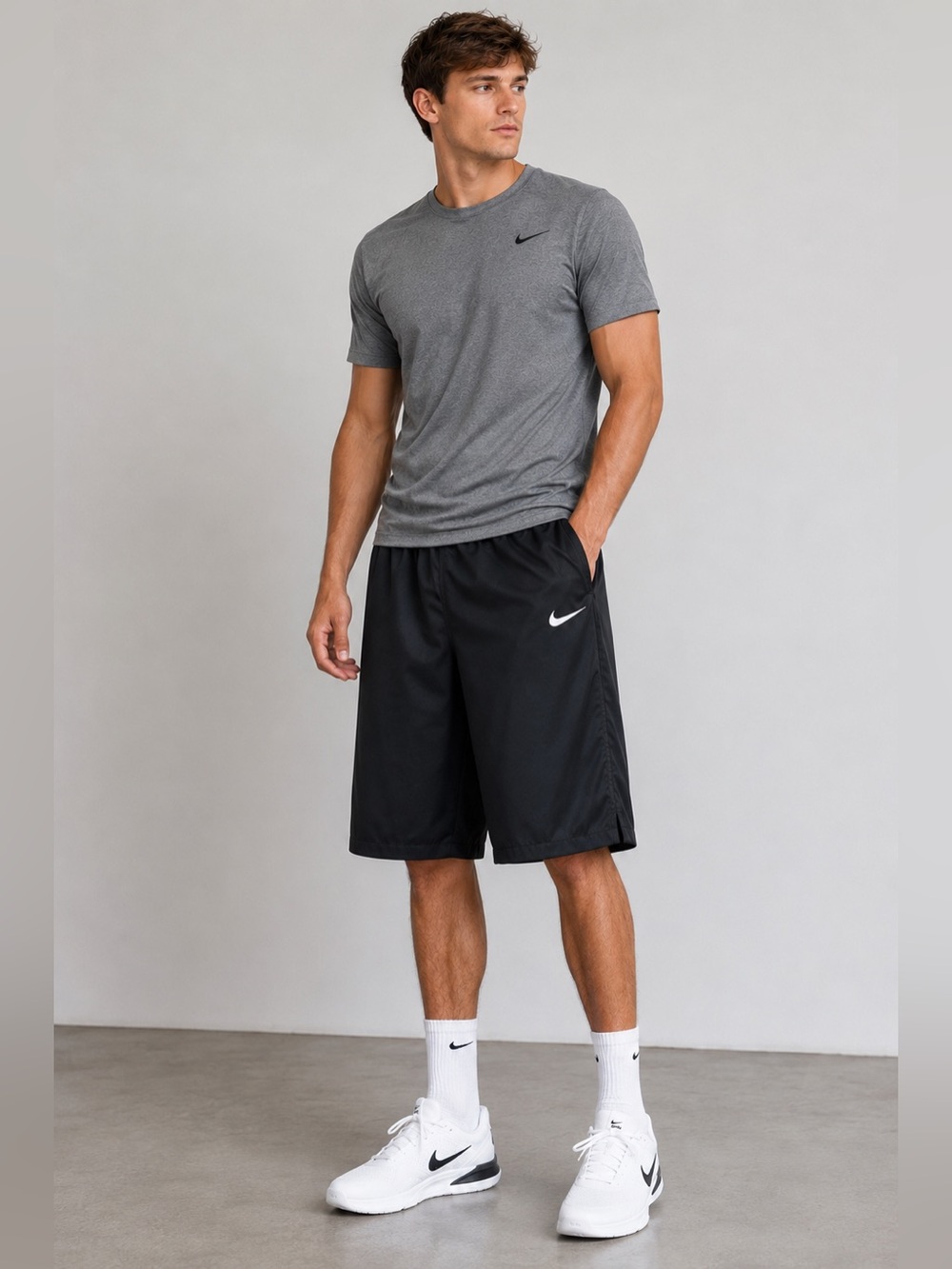 Nike Black Men's Dri-FIT Athletic Shorts